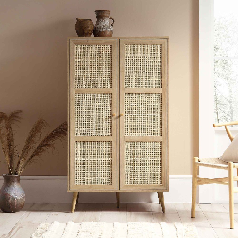 3-15-1.jpg Frances Woven Rattan Compact Double Closet, Natural - Image 1