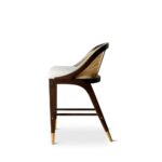 Wooden Artistic 2 Set Cane Chair Stool - Image 4