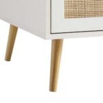 Frances Woven Rattan Compact Double Closet, White - Image 7