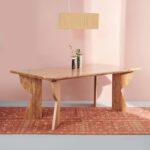 Acacia Wood Dining Table - Image 4