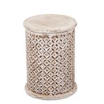 Silva Wooden Carved Side table - Image 3