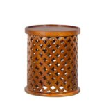 Jali Round Side Table - Image 4
