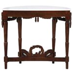 Handcrafted Genuine Marble Console Table - Image 4