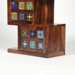 Mango Wood Modern Bookshelf - Image 5