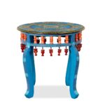 Wooden Handpainted Side Table - Image 3