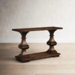 Handcrafted Mango Wood Natural Console Table - Image 2