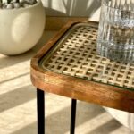 Handcrafted Design Wooden End Table - Image 3