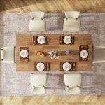 Modern Wooden Dining Table - Image 3