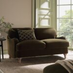 Daphnis Seaweed Velvet Sofa, 2-Seater - Image 2