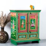 Wooden Handpainted Cabinet - Image 2