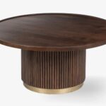 Handcrafted Round Mango Wood Coffee Table - Image 6