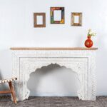 Jodhpuri Wooden Carved Console Table - Image 2