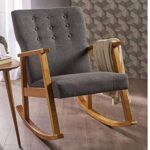 Wooden Hand Carved Rocking Chair - Image 2