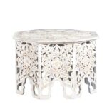 Omia Wooden Carved Coffee Table - Image 3