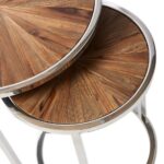 Handcrafted Iron & Wooden End Table - 2 Comb - Image 3