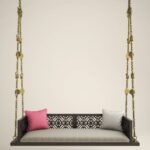Solid Wood in Pristine White PU with Traditional Silver Finished Brass Chain
