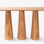 Handcrafted Light Brown Ceruse Finish on Wooden - Image 2