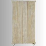 Jodhpuri Wooden Carved Storage Wardrobe Almirah - Image 3