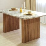 Handcrafted Antique Dining Table  With 6 Chairs - Image 3