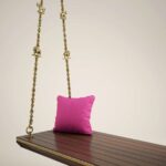 Indian Swing in Cherry Brown PU Finish and Antique Pure Traditional Brass Chain - Image 7