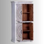 Jodhpuri Wooden Carved Wardrobe - Image 4