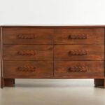 Handcrafted Mango Wood Chest Of Drawers In Rustic Brown Finish - Image 4