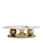 Antique Golden Embrace Coffee Table - Image 3