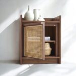 Wooden Cane  Bedside Table - Image 4