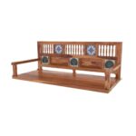 Luxurious Premium Tiled Handmade Wooden Swing for Home [Jhula] - Image 3