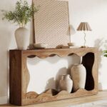 Antique Sap Design Console Table Natural Finish - Image 2