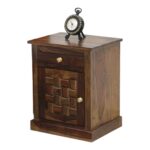 Sheesham Wood Bedside Table - Image 4