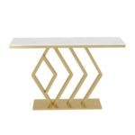 Wooden Artistic Metal Console Table - Image 4