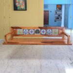 Melodious Multiple Tile Fitted Handmade Wooden Swing for Home [Jhula]