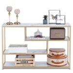 Wooden Artistic Metal Console Table - Image 3