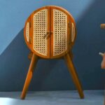 Antique Cane Bedside Table