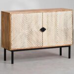 Handcrafted Curved Modern Cabinet - Image 3