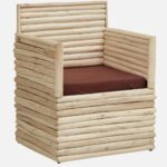 Mango Wood 1 Seater Sofa In Natural Finish - Image 4