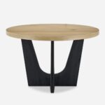 Handcrafted Wooden Round Dinning Table With 4 Chair - Image 3