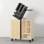 Hand Carved Antique Mango Wood Bar Unit - Image 7