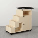 Antique Mango Wood Bar Cart - Image 7