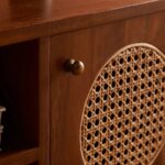 Handcrafted Wooden Tv Cabinet – Natural Finish - Image 5