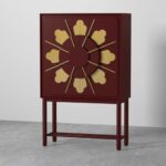 Wooden Artistic Modern Mango Wood Bar Cabinet - Image 4