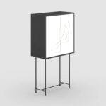 Wooden Artistic Indian Handmade Mango Wood Bar Cabinet - Image 5