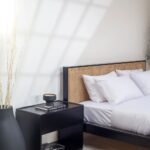 Midori Rattan Black Wood Joinery Bed - Image 4