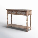 Handcarved Console table With Storage Table - Image 5