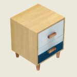 Handcrafted Wooden Bedside Table - Image 3