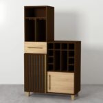 Wooden Artistic Mango Wood Bar Cabinet - Image 5