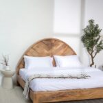 Damian Solid Mango Wood Bed - Image 4