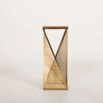 Handcrafted Wooden & Metal Design End Table - Image 3