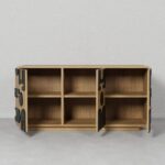 Antique Wooden Artistic Mango Wood In Sideboard - Image 4